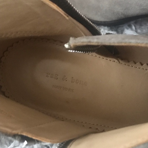 SOLD ❌ rag & bone Margot Gray Suede Ankle Boots - Picture 7 of 8